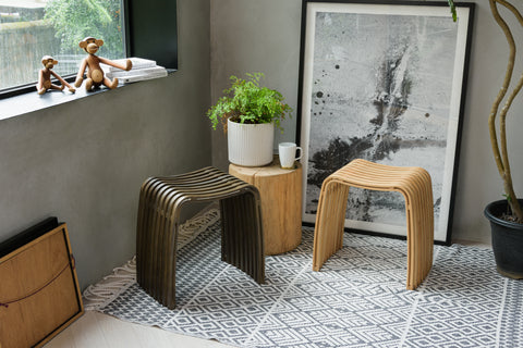 Accent Stool Bamboo Spa Stool COLIN Bamboo Stool